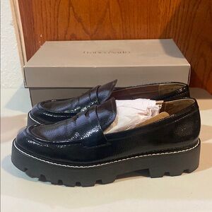 Women’s FrancoSarto black loafers size 8 M